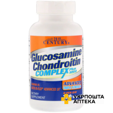 Глюкозамін, хондроїтин та MSM 21 st Century Glucosamine Chondroitin табл. №120 21 st Century HealthCare Inc. (США)