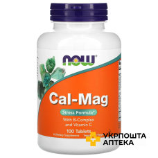 Кальцій та магній Now Foods Cal-Mag стрес формула, табл. №100 NOW FOODS (США)