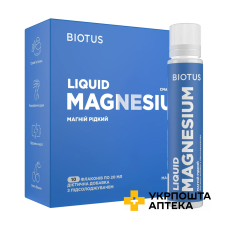 Магній рідкий Biotus Magnesium Liquid фл. 20 мл смак вишні з підсолоджувачем №10 Biotus (Україна)