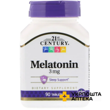 Мелатонін 21st Century Melatonin 3 мг табл. №90 21 st Century HealthCare Inc. (США)