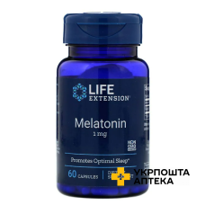 Мелатонін Life Extension Melatonin 1 мг капс. №60 Quality Supplements and Vitamins, Inc (США)