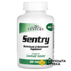 Мультивітаміни 21st Century Sentry табл. №300 21 st Century HealthCare Inc. (США)
