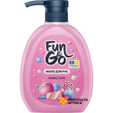 Мило для рук Fun&Go 300 мл Bubble Gum (Баббл гам) Гютерсон (Україна)