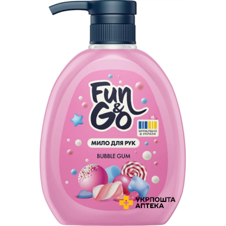 Мило для рук Fun&Go 300 мл Bubble Gum (Баббл гам) Гютерсон (Україна)