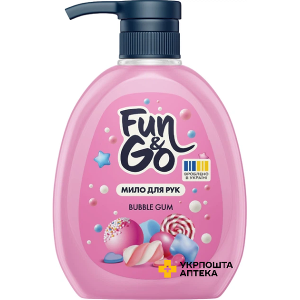 Мило для рук Fun&Go 300 мл Bubble Gum (Баббл гам) Гютерсон (Україна)