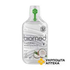Ополіскувач для ротової порожнини BioMed Natural Whitening для комплексного догляду 500 мл STS Holding Group (Болгарія)