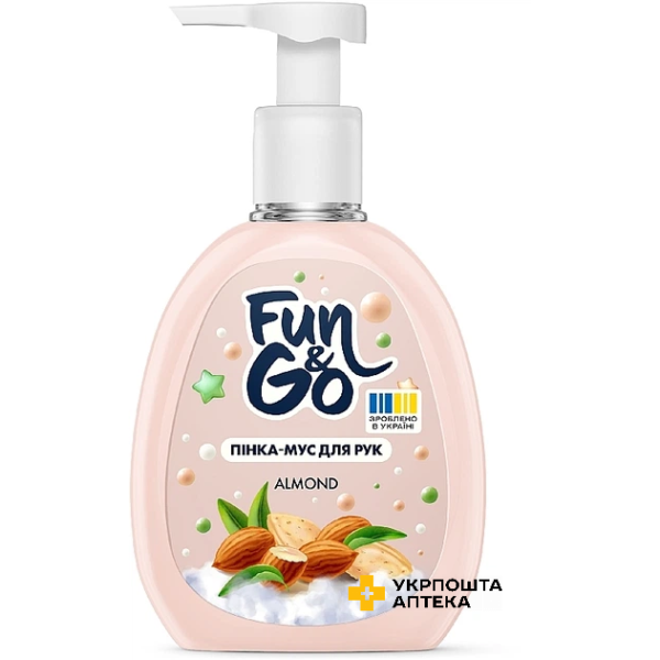 Пінка-мус для рук Fun&Go 300 мл Almond (Мигдаль) Гютерсон (Україна)