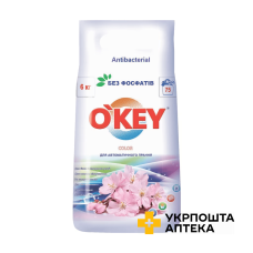 Пральний порошок O'KEY Color Квітковий букет, 75 циклів прання, 6 кг Карапуз (Україна)