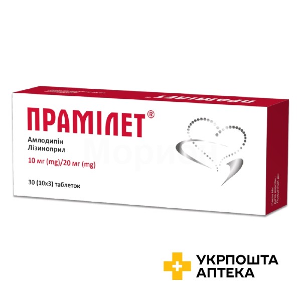Прамілет табл. 10 мг + 20 мг №30 Кусум Фарм (Україна)