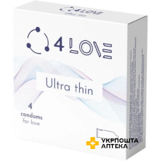 Презервативи 4LOVE Ultra thin ультра тонкі №4 Sanotec Biolabore (Німеччина)
