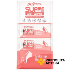 Серветки гігієнічні вологі Doyfresh д/демакіяжу 8 * 8 шт. Doyfresh (Туреччина)