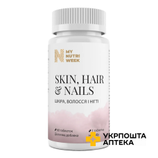 Шкіра, волосся та нігті My Nutri Week Skin, Hair & Nails табл. №60 My Nutri Week (Україна)