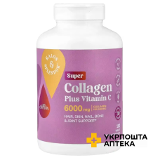 Суперколлаген плюс вітамін C 21st Century Super Collagen Plus Vitamin C 6000 мг табл. №180 21 st Century HealthCare Inc. (США)