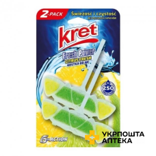 Туалетний блок для унітазу KRET Citrus Fresh 2 * 40 г Берта-Імпорт (Польща)