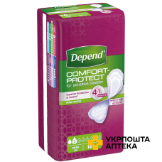 Урологічні прокладки Depend Comfort-Protect Mini Pads 14 шт. Кімберлі-Кларк (Чехія)