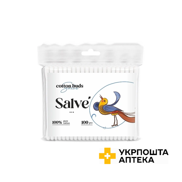 Ватні палички Salve п/е 100шт. Кейр Груп (Вірменія)