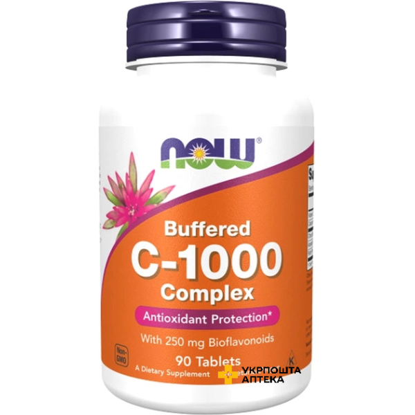Вітамін C Now Foods Complex C-1000 з біофлавоноїдами 250 мг табл. №90 NOW FOODS (США)