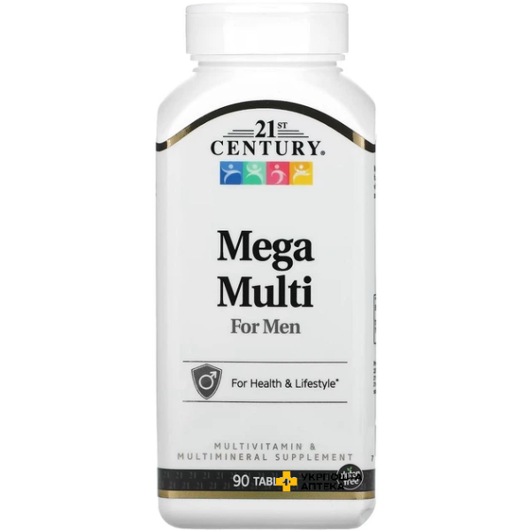 Вітамінний комплекс для чоловіків (Multivitamin & Multimineral For Men) 21st Century табл. №90 21 st Century HealthCare Inc. (США)