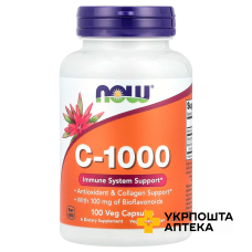 Вітаміни С-1000 з біофлавоноїдами капс. №100 NOW FOODS (США)