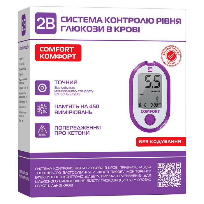 Глюкометр 2B комфорт Taidoc Technology Corporation (Тайвань)
